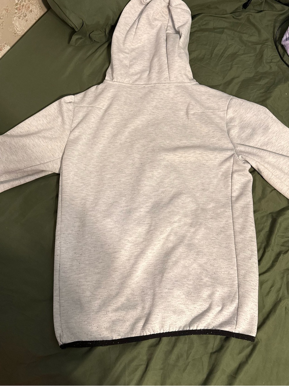 Light Gray Nike tech Hoodie - Simple Everyday Sweatshirt